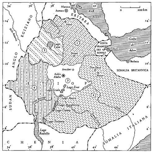 2. Progetto di spartizione dell’Etiopia dell’aprile 1936.